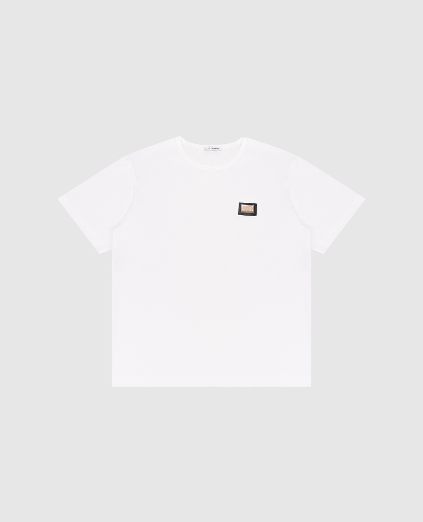 Children's white T-shirt with logo