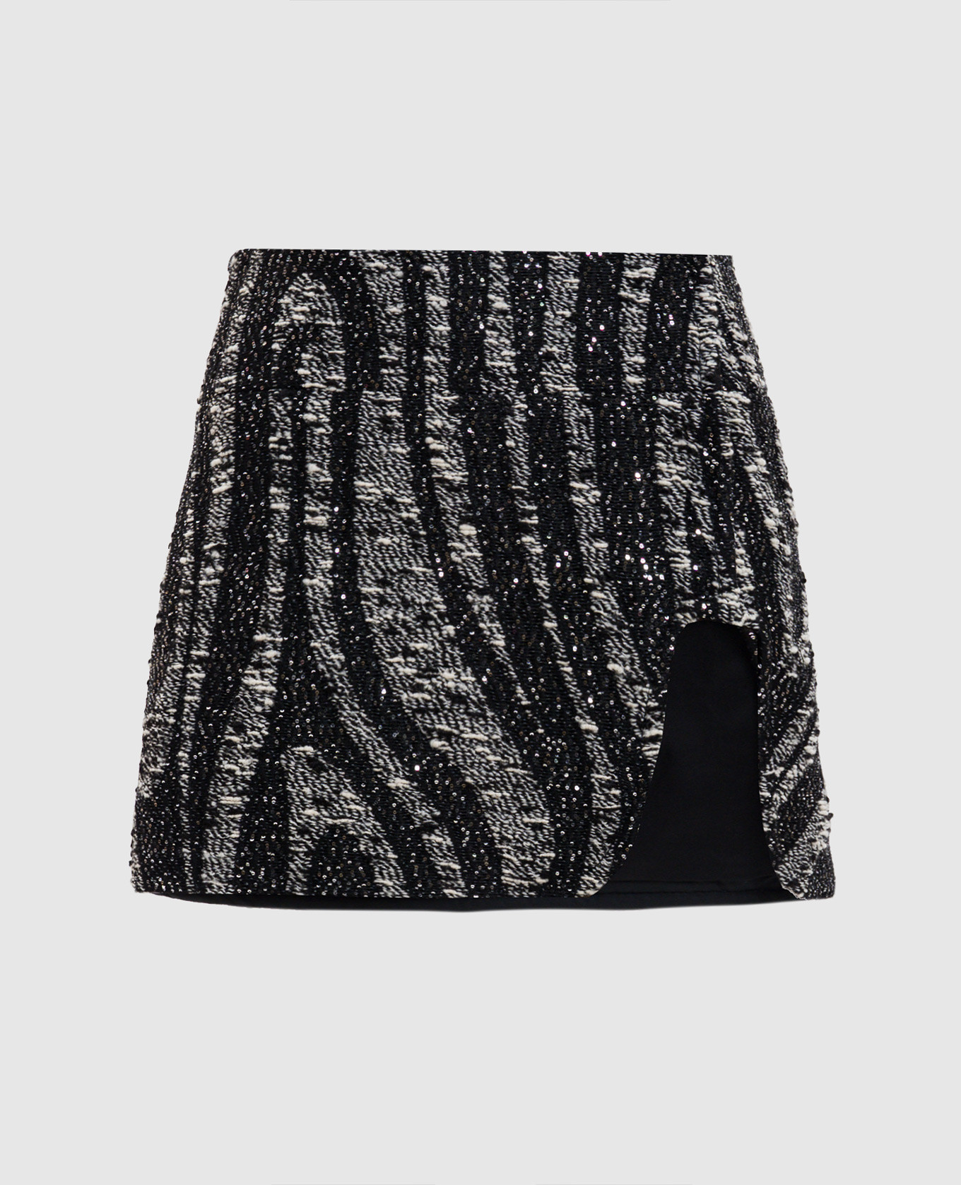 

Black mini skirt with a flare in a branded pattern PUCCI