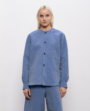 Sofie D`Hoore Barna blue shirt with linen BARNALION