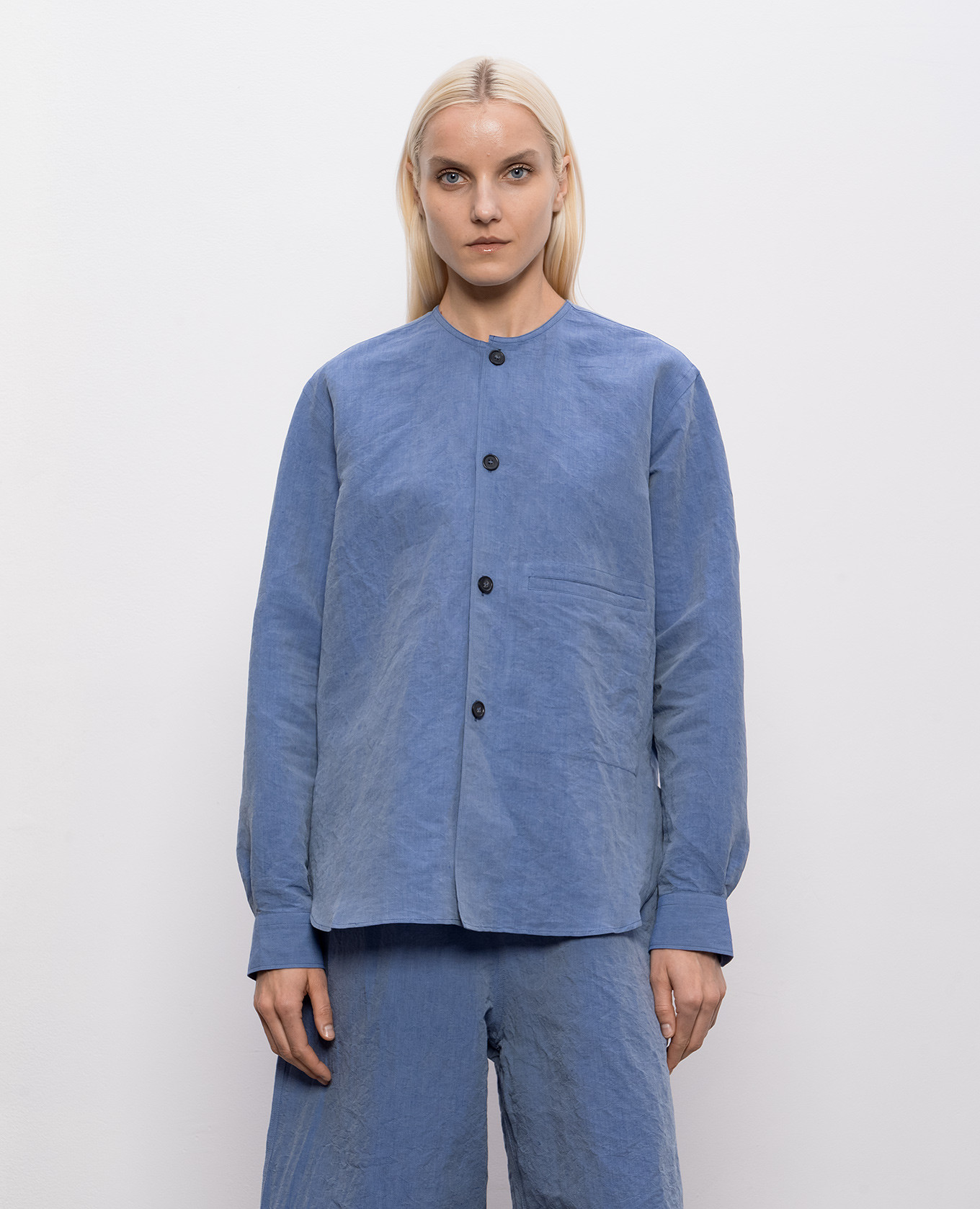 

Barna blue shirt with linen Sofie D`Hoore