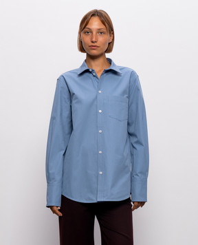 Victoria Beckham Perry blue shirt 1326WSH007513A