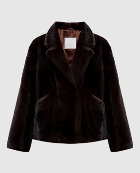 Rindi Dark brown mink fur coat 036VS026