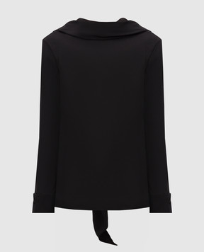 The Row Evo black blouse with open back 11125W5082