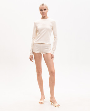 Dore & Rose Yellow pajamas with logo patch JERSEYSHORTSLEEVESET