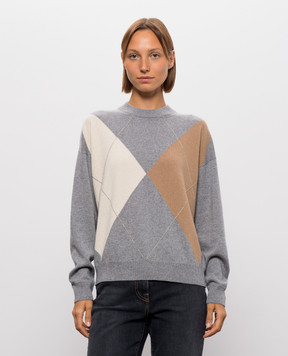 Peserico Gray wool, silk and cashmere jumper S99965F12G9283