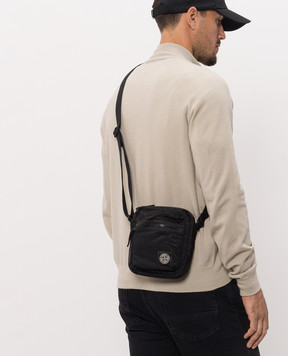 Stone Island Black bag with logo patch L2S159200015S0251