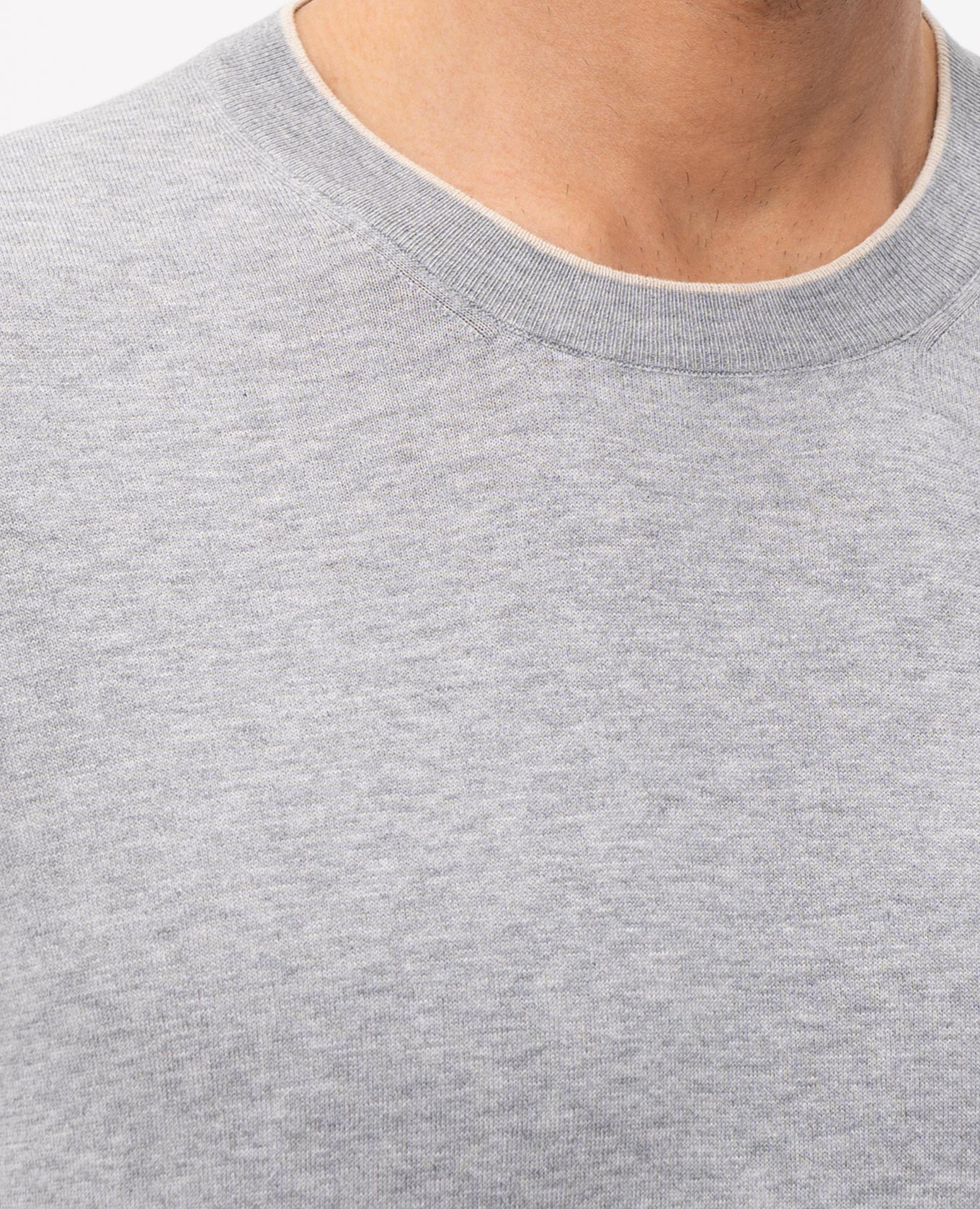 

Grey melange T-shirt Brunello Cucinelli