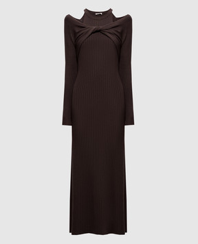 Twinset Ribbed dress with layering effect 262LI3ECC