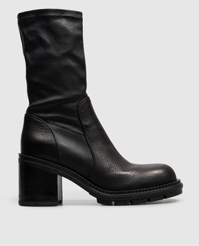 AGL Black leather ankle boots FRANKY FRANKYSTRETCH