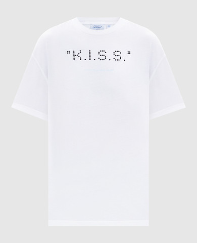 Off-White - White t-shirt with Off-White Kyiv print