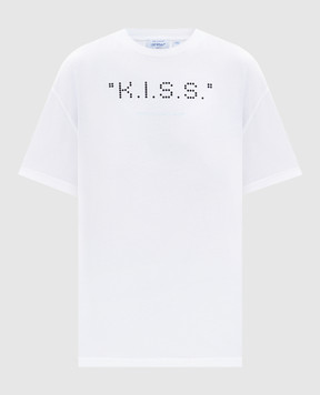 Off-White White Kiss T-shirt 2AA089S26JER007