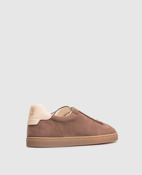 Brunello Cucinelli Brown suede sneakers MZUMGLJ336