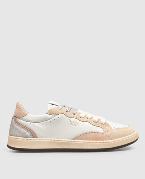 Twinset Leather sneakers with logo print 262TCP098