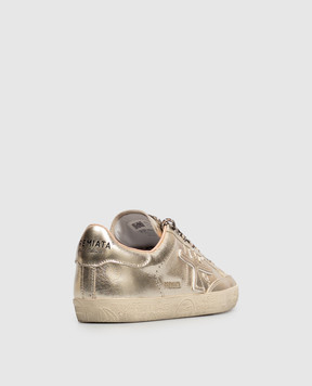 Premiata Stevend gold leather sneakers STEVEND8491