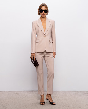 Max Mara Weekend Beige DCANON wool pants WKDCANON