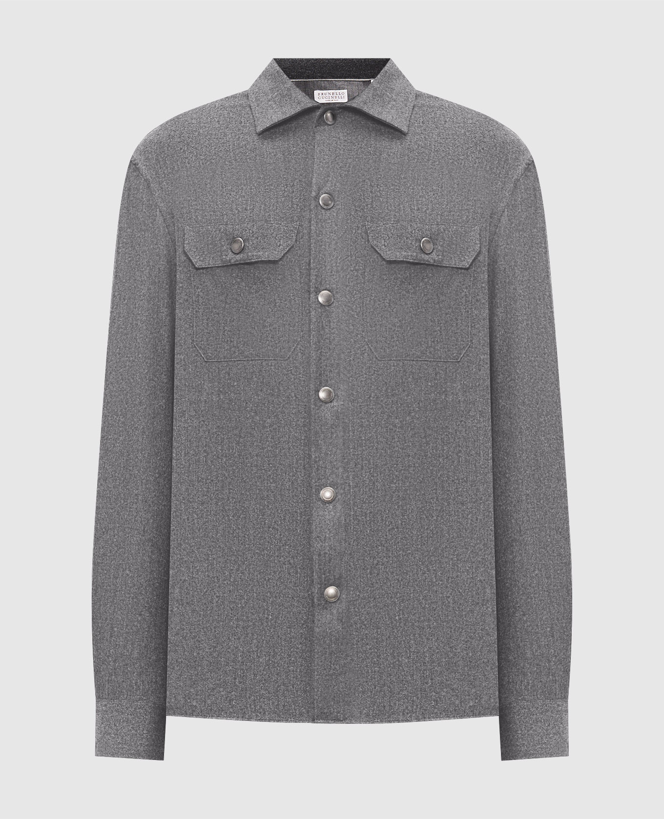 Gray wool shirt