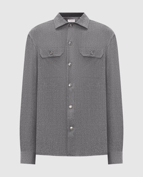 Brunello Cucinelli Gray wool shirt MY6660721