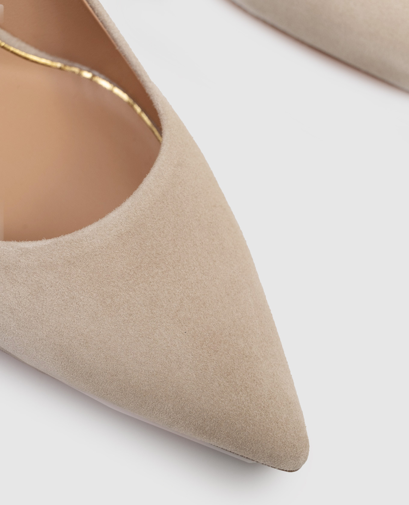 Beige suede shoes Santoni 5
