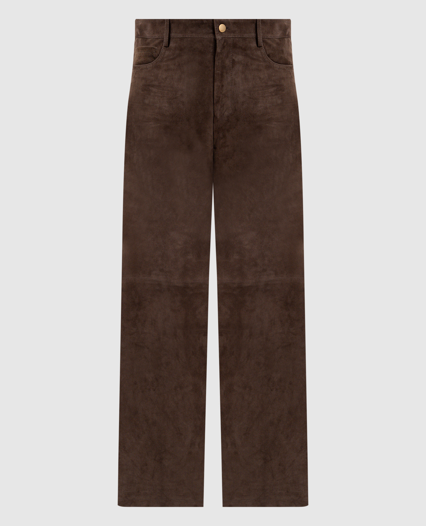 

Brown suede pants FULMINE Max Mara