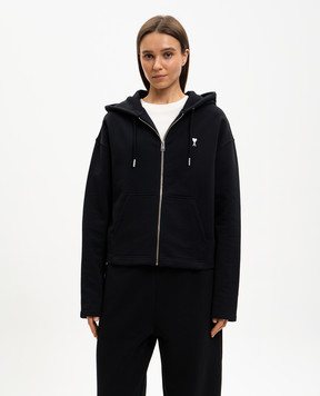 Ami Paris Black sports jacket with emblem FSW783730