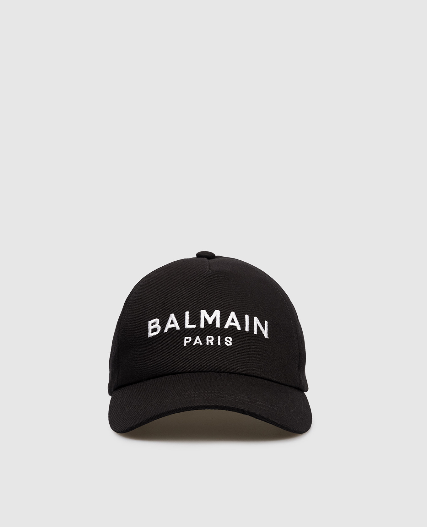 

Black cap with logo embroidery Balmain
