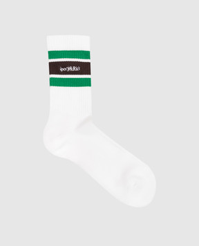 Sporty & Rich White socks with logo embroidery AC00483300WH105