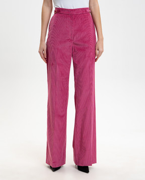Gabriela Hearst Pink corduroy Vesta wool pants 3262190T124