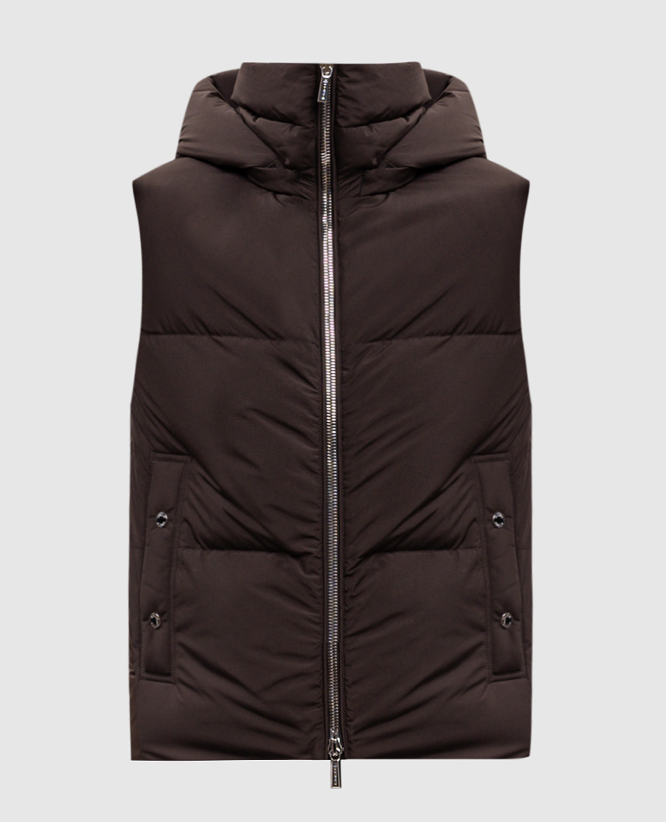 Brown down vest FUENTE