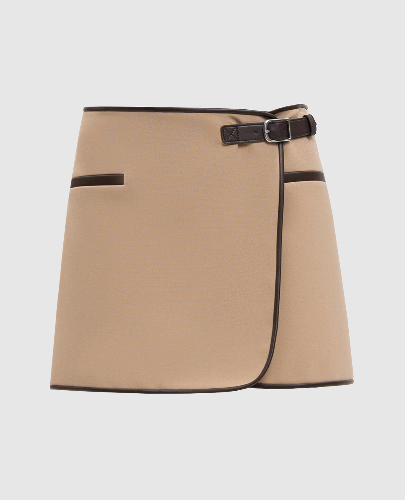 

Beige mini skirt with a smell SHERIDAN Simkhai