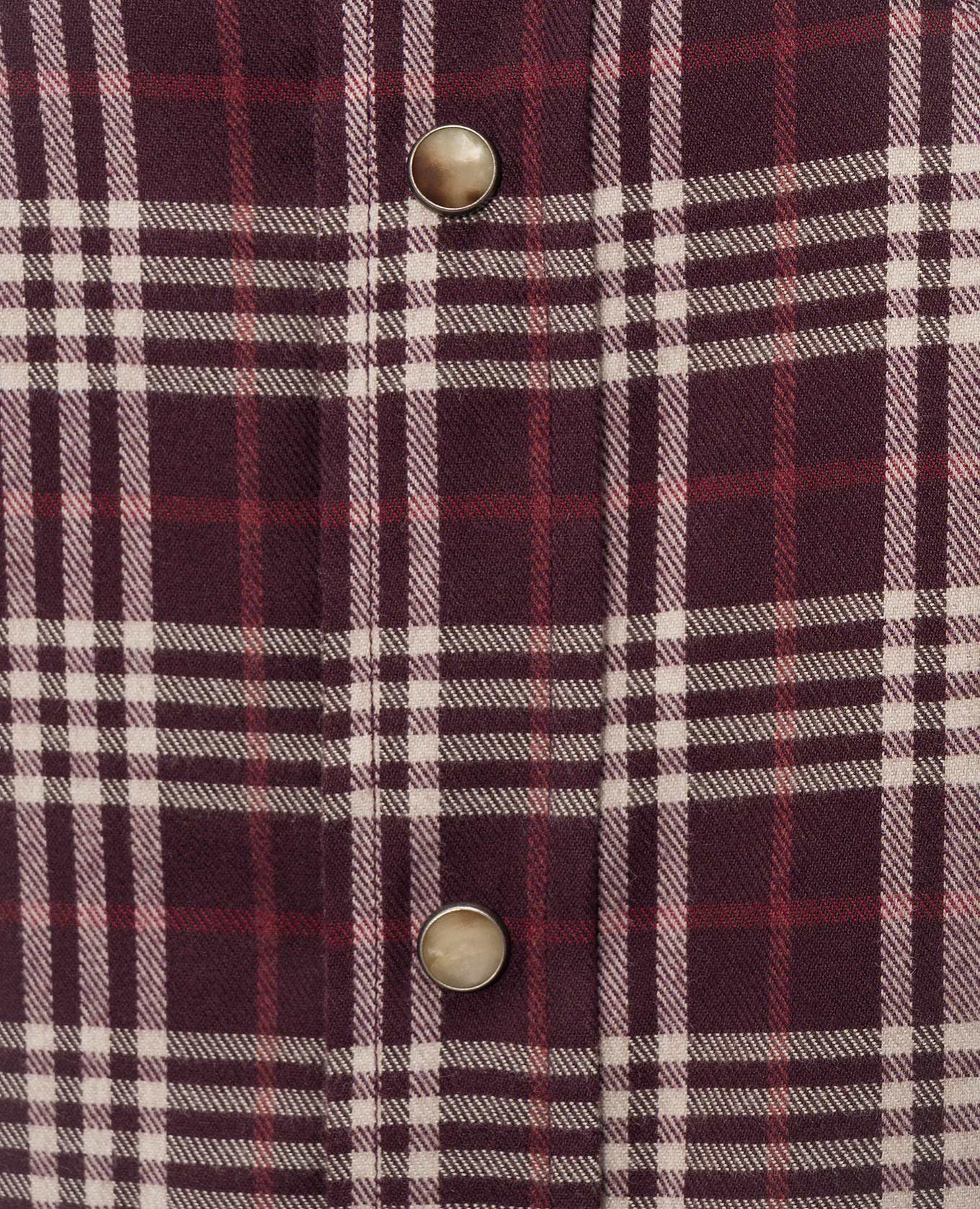 Burgundy checkered button-down shirt Brunello Cucinelli 5