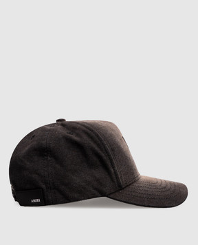 AMIRI Black cap with logo embroidery AMSAHE1066