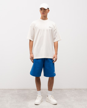 Vetements Beige cotton T-shirt with contrast print ME76TR188Vm