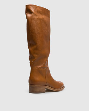 AGL Brown leather boots Georgia GEORGIA