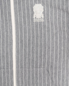 Brunello Cucinelli Children's gray striped sports jacket BB192E454B