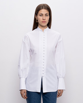 Balmain White shirt with branded accessories HF1HR165CG72