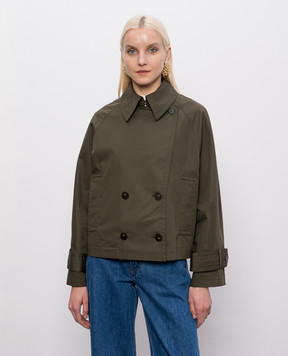 JOSEPH Green cropped trench coat Zago JF009689