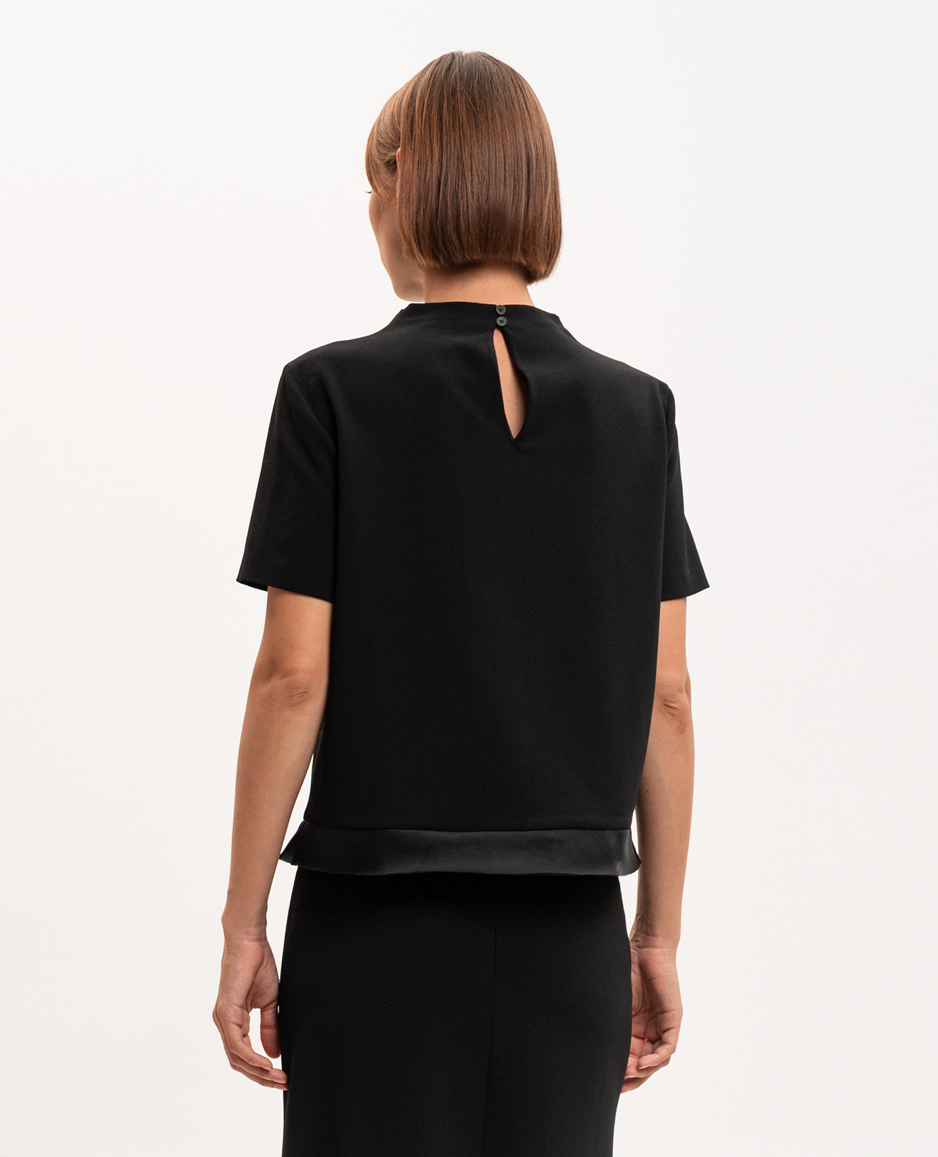 Black wool blouse Jil Sander 4