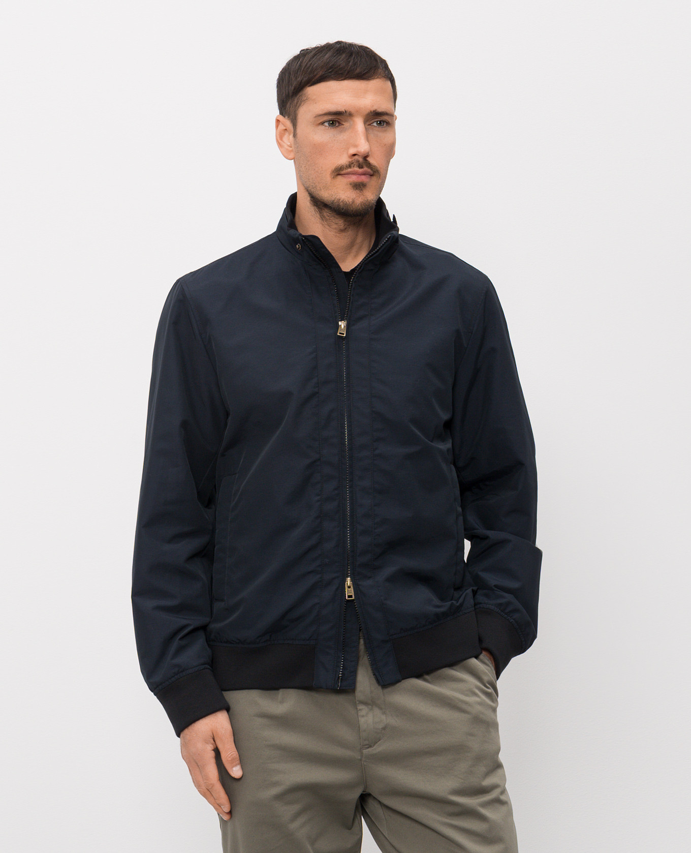 

Blue jacket with logo patch Woolrich