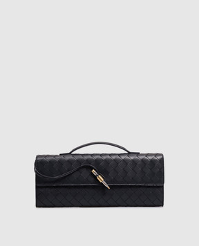 Bottega Veneta Andiamo blue leather clutch A0030VVCPP3