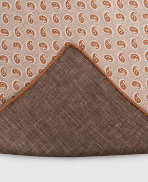 Pini Parma Reversible beige silk pachet scarf 60593702
