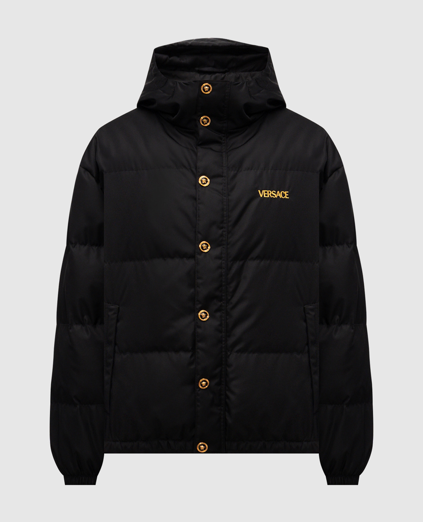 

Black sweatshirt with logo embroidery Versace