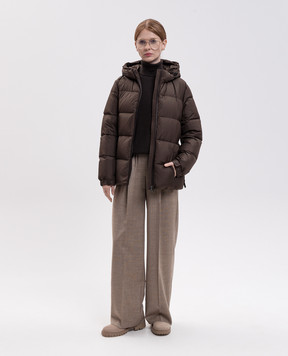Peserico Brown wool, silk and cashmere sweater S99994F12K09283