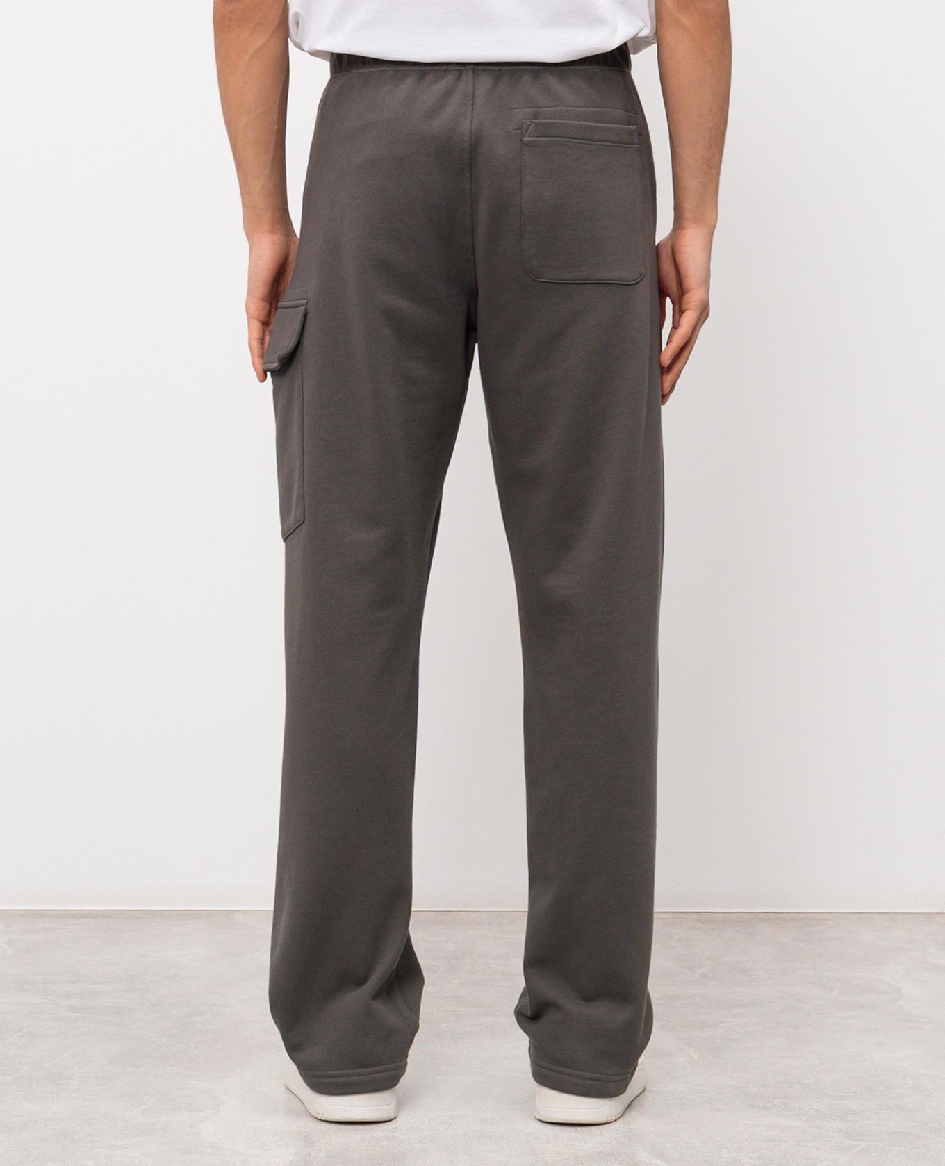

Khaki sweatpants with logo patch C.P. Company