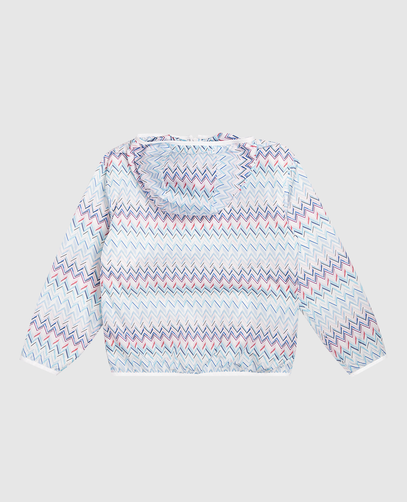 

Children's blue windbreaker with branded print Missoni, Light blue