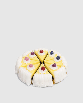 Cereria Introna Scented yellow cake-shaped candle 1123C
