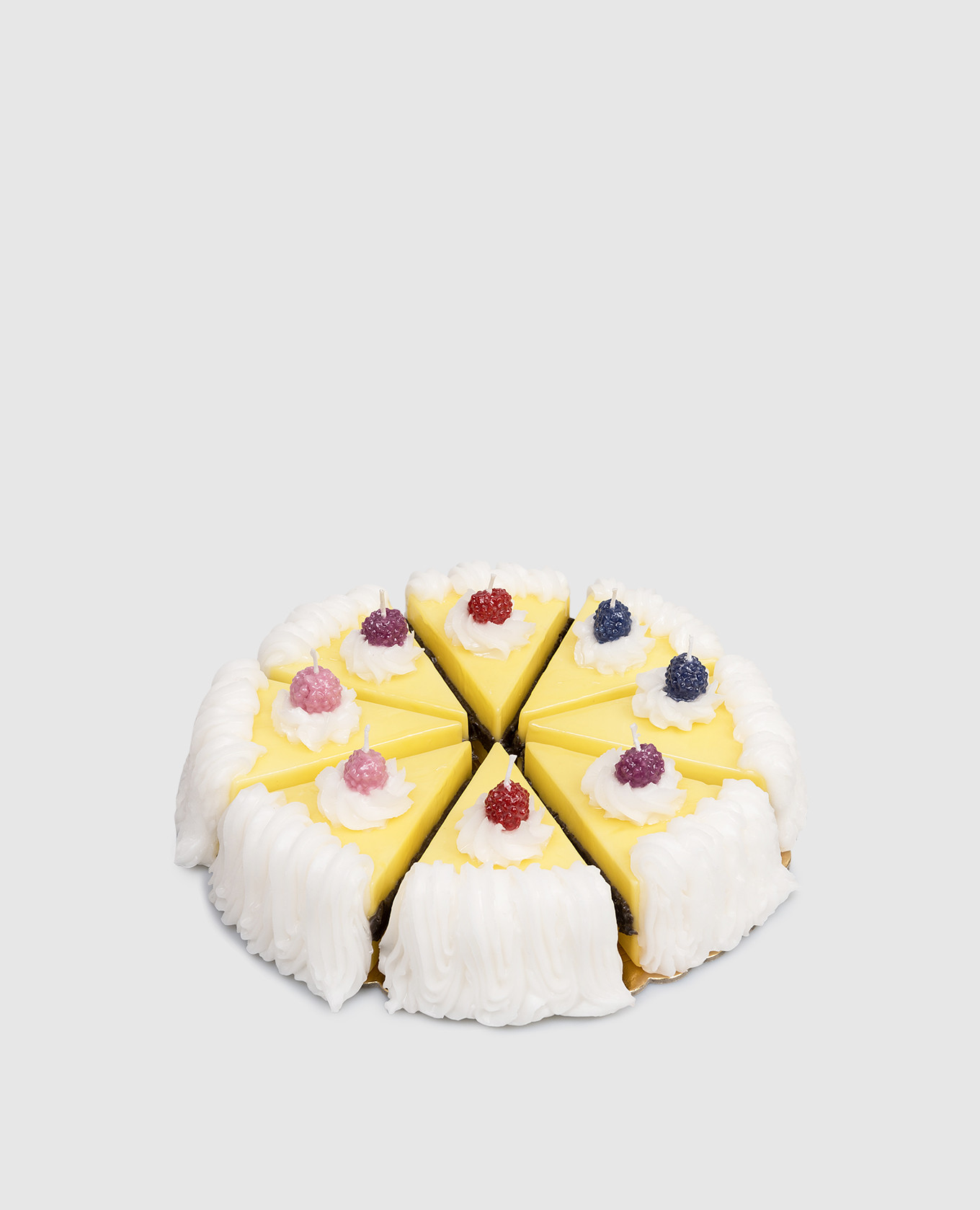 

Scented yellow cake-shaped candle Cereria Introna