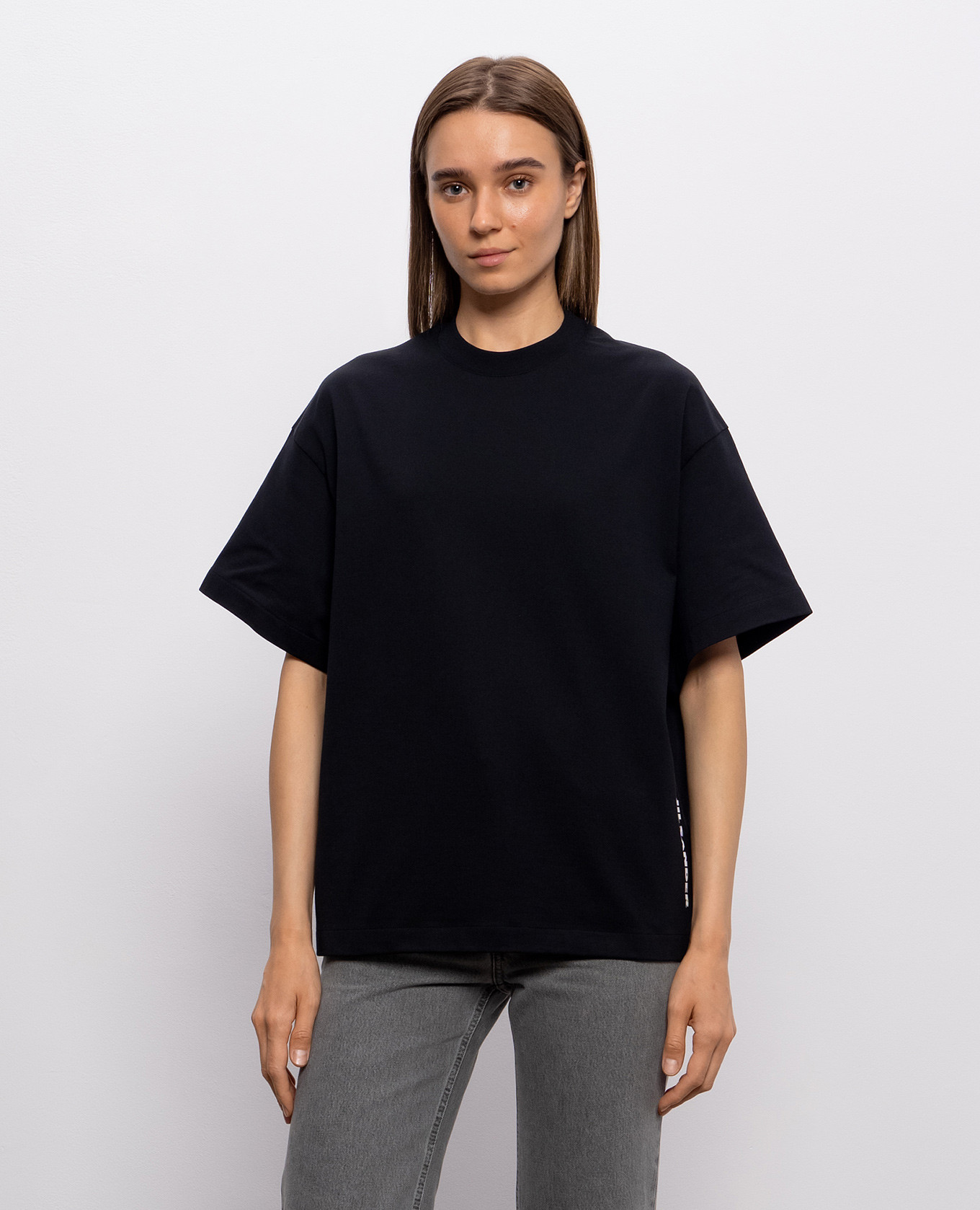 

Black t-shirt with logo print Jil Sander