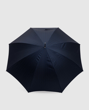 Pasotti Blue patterned cane umbrella OMITUO478RASO62793