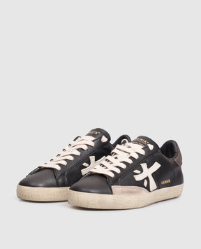 Premiata Stevend black leather sneakers STEVEND7603