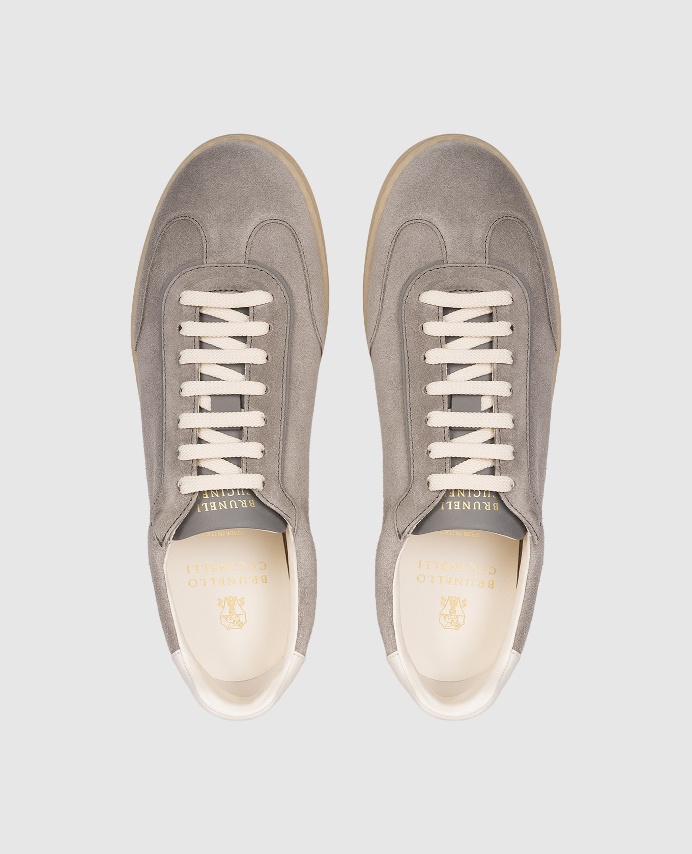 

Gray suede sneakers Brunello Cucinelli, Grey